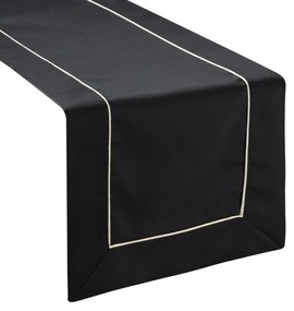 BEHÚŇ NA STÔL DORITA 40X200 CM ČIERNY