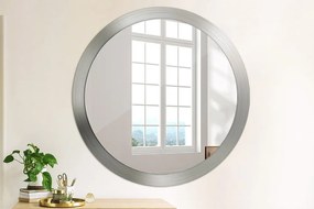 Okrúhle ozdobné zrkadlo Lesklá oceľ fi 100 cm