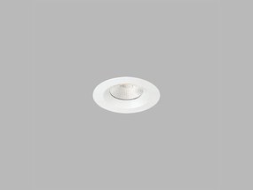 LED2 Vonkajšie zápustné bodové LED osvetlenie MAX, 8W, teplá biela, okrúhle, biele, IP65