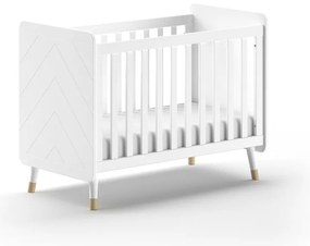 Biela postieľka z borovicového dreva 60x120 cm BILLY – Vipack