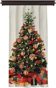 Vianočný záves Christmas Tree, 140 x 260 cm
