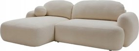 Rohová sedacia súprava Monty (svetlobéžová)