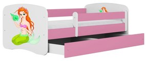 Detská posteľ Babydreams morská panna ružová