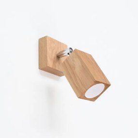 Sollux SL.1035 - Nástenné bodové svietidlo KEKE 1xGU10/40W/230V dub
