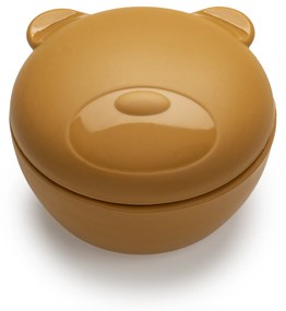 Silikónová škatuľka na desiatu s viečkom Medveď - 350 ml
