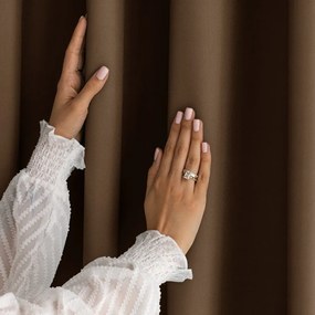 Hnedý dimout záves 140x250 cm Carli Tie – Restilo