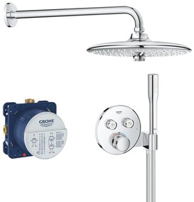 Grohe Grohtherm SmartControl, sprchová súprava Perfect s podomietkovým termostatom, 3 prúdy, chrómová, 34744000