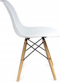 Dekorstudio Dizajnová jedálenská stolička v škandinávskom štýle - biela