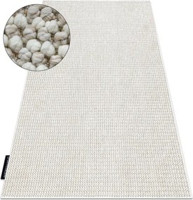 Metrážny koberec CASABLANCA LOOP biely / béžový