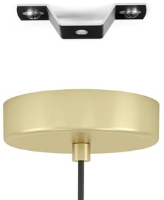 Eglo 43767 - Luster na lanku STILLINGTON 1xE27/40W/230V zlatá