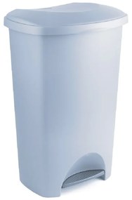 Sivý pedálový odpadkový kôš z recyklovaného plastu Addis Eco Range, 50 l
