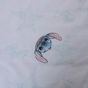 Jerry Fabrics Obliečky do postieľky  100x135 + 40x60 cm - Lilo and Stitch "White Star"