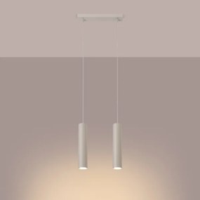 Sollux SL.1480 - Luster na lanku LAGOS 2xGU10/10W/230V krémová