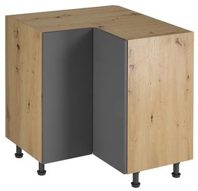 Skrinka do kuchyne Langen d90n grey