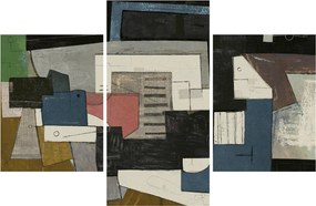 Obraz - Abstrakcia, kubizmus (90x60 cm)