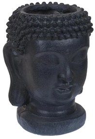 KERAMICKÝ KVETINÁČ BUDDY 26X35 CM TMAVOSIVÁ