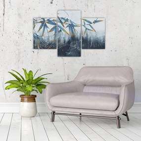 Obraz - Bambus na stene (90x60 cm)