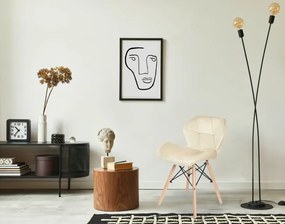 Jedálenská stolička MURET zamatová, béžová