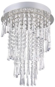 LED stropné svietidlo v striebornej farbe ø 30 cm Pomp – Reality