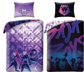 Halantex Obliečky z mikrovlákna 140x200 + 70x90 cm - K-Pop Demon Hunters "Shadow Stage"