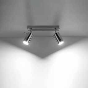 Sollux Lighting Stropné svietidlo RING 2 chróm