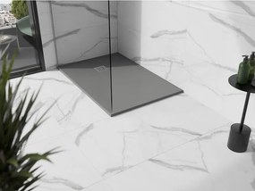 Mexen Stone+, obdĺžniková vanička z minerálneho kompozitu 140 x 80 cm, šedá-betónová, 44618014