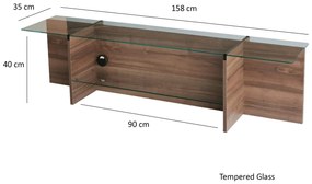 TV stolík Dosada (orech) . Vlastná spoľahlivá doprava až k Vám domov. 1095491