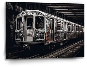 Sablio Obraz Mestské metro s graffiti - 90x60 cm