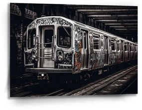 Sablio Obraz Mestské metro s graffiti - 90x60 cm