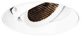 Moderné zapustené bodové svetlo biele GU10 AR70 okrúhle bez rámu - Oneon Honey