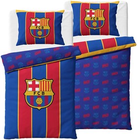 Obojstranné posteľné obliečky FC Barcelona - motív Blaugrana Glory - 100% bavlna Renforcé - 70 x 90 cm + 140 x 200 cm