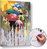 Maľovanie podľa čísel LETNÝ DÁŽĎ – nízka náročnosť