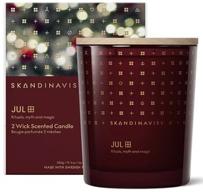 SKANDINAVISK Vonná sviečka v skle JUL (Vianoce) 350 g