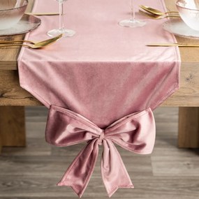 VIANOČNÝ BEHÚŇ NA STÔL RIBBON 32X240 CM PUDROVÁ