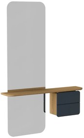 Predsieňová zostava v dekore duba v antracitovo-prírodnej farbe One More Look – UMAGE