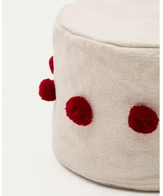 MANUA detský puf Červená