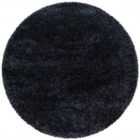 Ayyildiz koberce Kusový koberec Brilliant Shaggy 4200 Black kruh - 160x160 (priemer) kruh cm