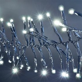 Solight 1V11-W Vianočná LED reťaz s diaľkovým ovládaním Cluster 576 LED, studená biela, 5 m
