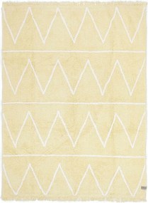 Detský kusový koberec Hippy Yellow, 120x160, žltá, detská izba, Lorena Canals