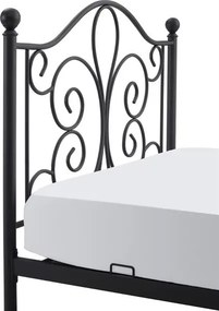 Jednolôžková posteľ 120 cm Patience Black (bez matraca) (čierna). Vlastná spoľahlivá doprava až k Vám domov. 1039447