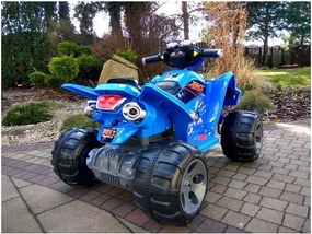 LEAN CARS Štvorkolka na batérie Big Wheels Blue