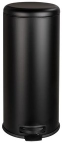 Čierny odpadkový kôš Wenko Leman Easy Close, 30 l