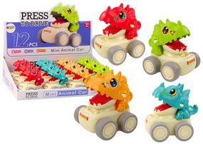 LEAN TOYS Auto Triceratops Dinosaurus - 4 typy