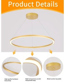 Immax NEO 07159-G80 - LED Stmievateľný luster FINO LED/60W/230V Tuya zlatá + DO