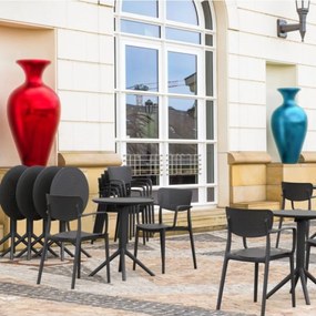 SKY FOLDING Ø60 sklopný záhradný stôl black