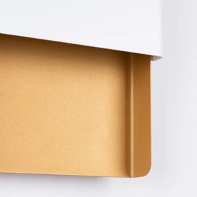 Sollux SL.1353 - Nástenné svietidlo DURLIN 2xG9/8W/230V zlatá/biela