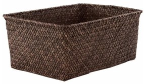 Pletený košík Compactor 30 x 20 x 13 cm, tmavo hnedá