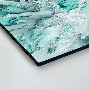 DUBLEZ | Drevený abstraktný obraz - Mrazivé vlny