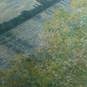 Obraz - Claude Monet, Banks of the Seine, reprodukcia (120x50 cm)
