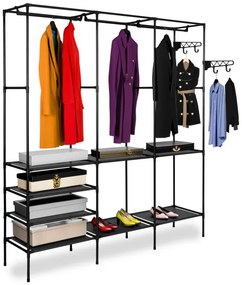 Šatníková skriňa SYNTIA čierna